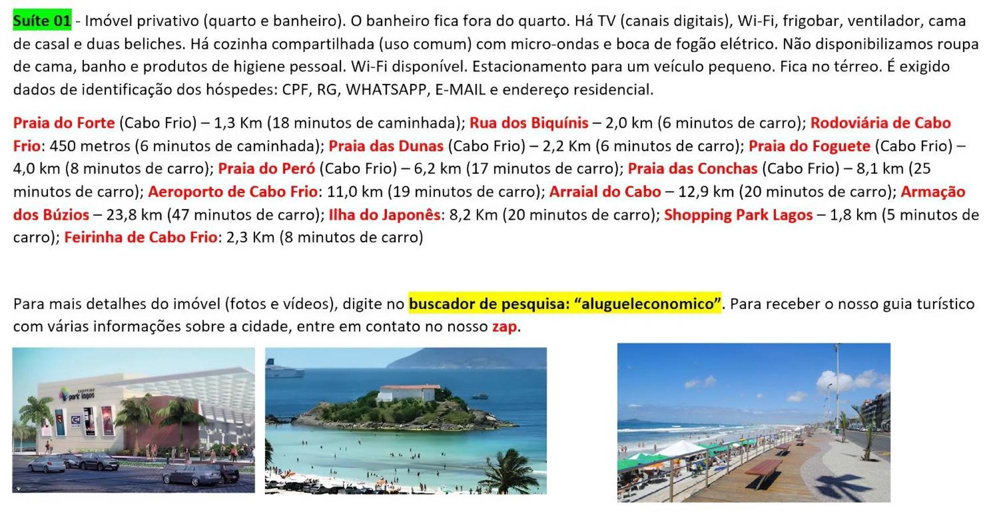 Cabo Frio - Suites - Jardim Flamboyant - Aluguel Economico Exterior foto